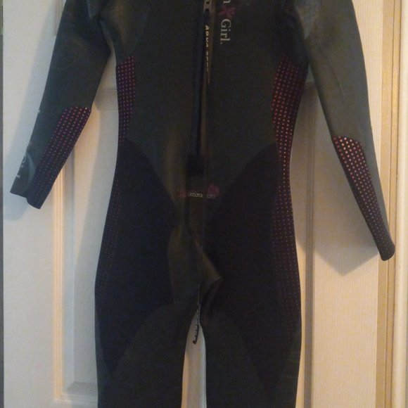 Aqua Sphere Powered Pursuit Iron Girl Women Full Triathlon wetsuit Large - Picture 5 of 11